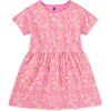 Short Sleeve Twirl Dress, Orchid Abundance - Dresses - 1 - thumbnail