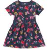 Short Sleeve Twirl Dress, Painted Kenyan Butterflies - Dresses - 1 - thumbnail