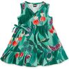Sleeveless Wrap Dress, Jungle Botanical - Dresses - 2
