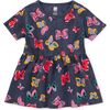 Short Sleeve Twirl Dress, Painted Kenyan Butterflies - Dresses - 2