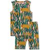 Summer Nights Tank Pajama Set, Sneaky Jungle Cat - Pajamas - 1 - thumbnail