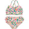 Ruffle Two-Piece Swim Set, Tropical Fruit Floral - Two Pieces - 1 - thumbnail