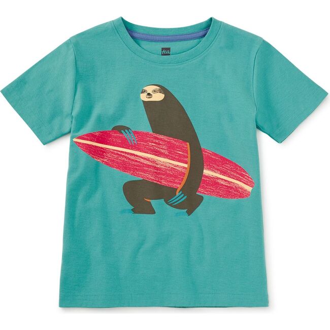Surfer Sloth Graphic Tee, Patina