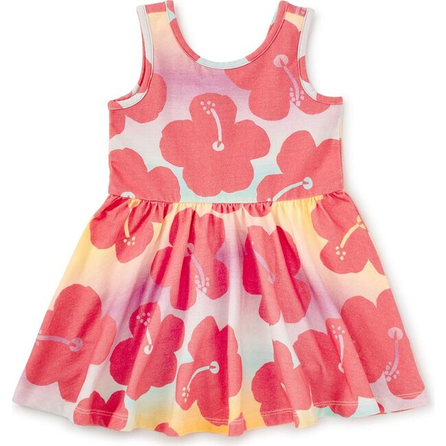 Sleveless Ballet Dress, Rainbow Hibiscus - Dresses - 2