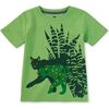 Puma & Leopard Graphic Tee, Matcha - T-Shirts - 1 - thumbnail