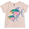 Queen Trigger Fish Graphic Tee, Creole Pink - T-Shirts - 2