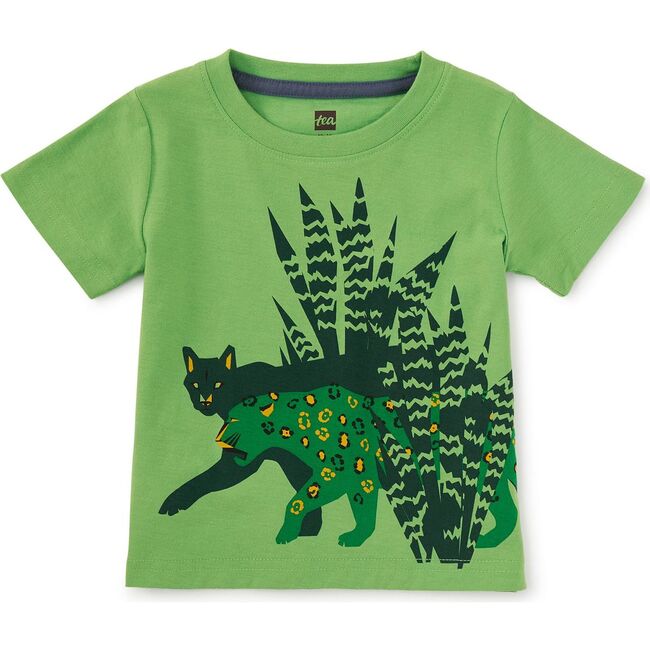 Puma & Leopard Graphic Tee, Matcha - T-Shirts - 2