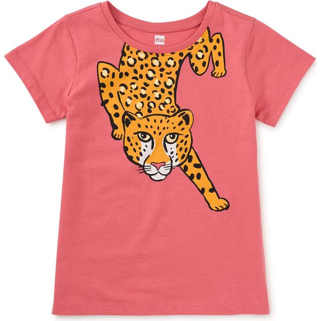 Prowling Jaguar Graphic Tee, Desert Rose