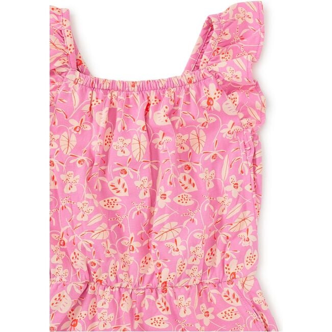 Ruffle Strap Romper, Orchid Abundance - Rompers - 2