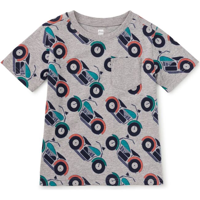 Printed Pocket Tee, Motocicleta