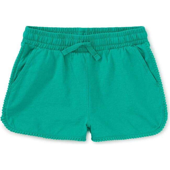 Pom-Pom Gym Shorts, Light Laguna