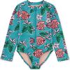 Long Sleeve One-Piece Swimsuit, Brazilian Tropical Fish - One Pieces - 1 - thumbnail