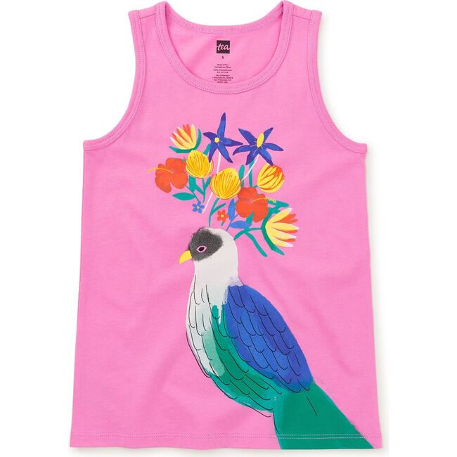 Floral Turaco Graphic Tank, Perennial Pink