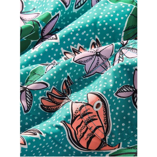 Mid-Length Swim Trunks, Brazilian Tropical Fish - Swim Trunks - 2