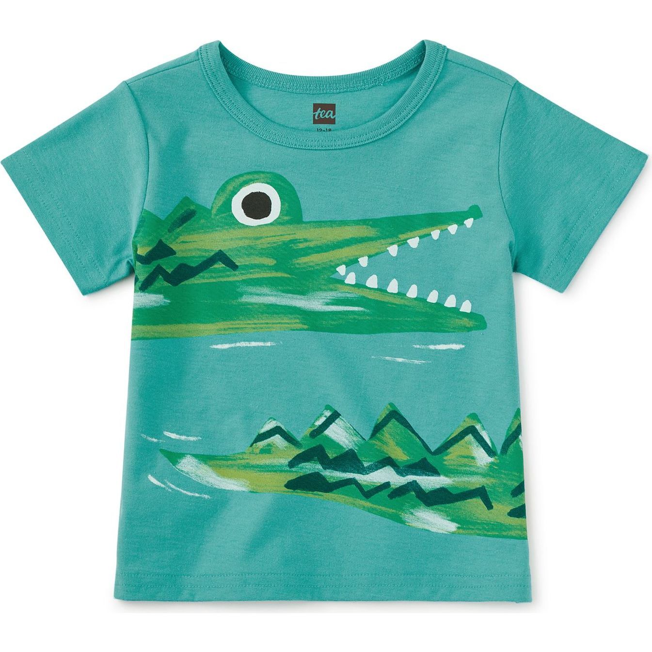 Baby Caiman Graphic Tee, Patina - T-Shirts - 1