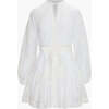 The Yara Mini Dress, White Patchwork Organza - Dresses - 1 - thumbnail
