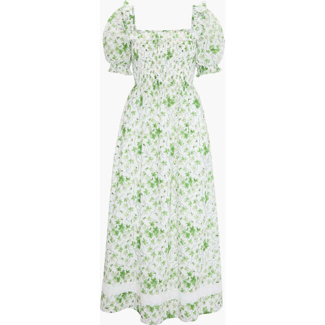 The Scarlett Midi Nap Dress, Sweet Peas Green