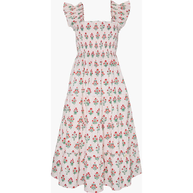 The Ellie Nap Dress, Poppy Block Print