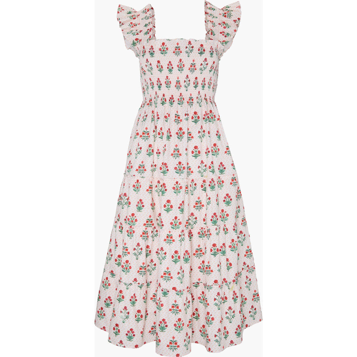The Ellie Nap Dress, Poppy Block Print - Dresses - 1