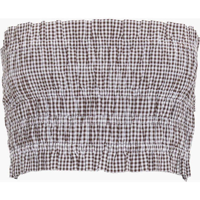 The June Nap Top, Chocolate Gingham