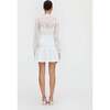The Yara Mini Dress, White Patchwork Organza - Dresses - 5