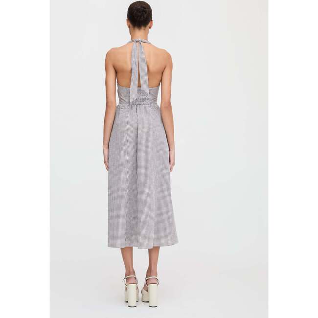 The Fleur Midi Dress, Chocolate Gingham - Dresses - 4