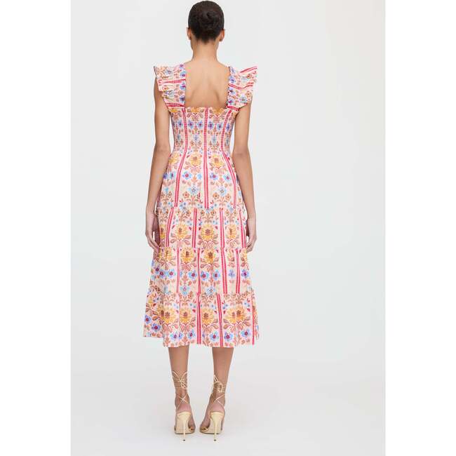 The Ellie Nap Dress, Pink Floral Block Stripe - Dresses - 4