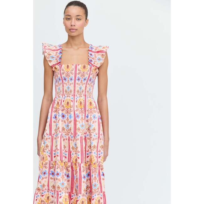 The Ellie Nap Dress, Pink Floral Block Stripe - Dresses - 5