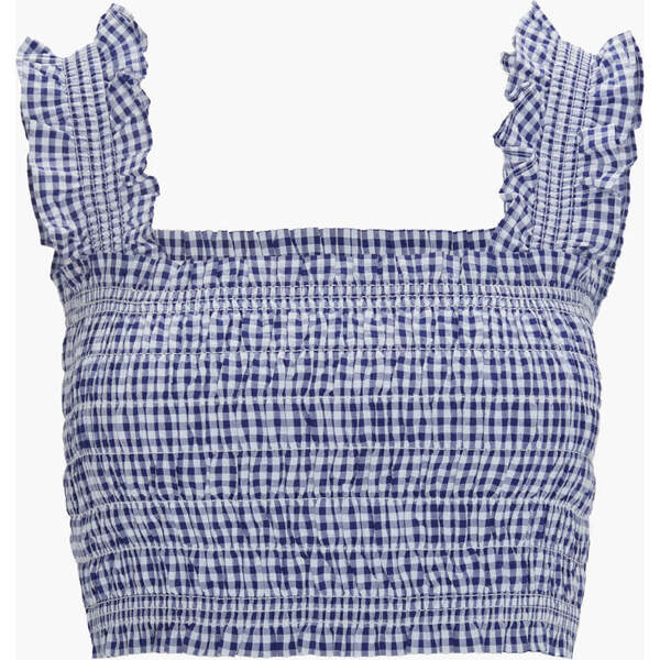 The Azalea Nap Top, Navy Gingham - Hill House Home Tops