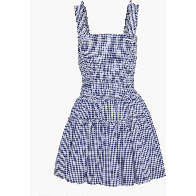 The Azalea Mini Nap Dress, Navy Gingham