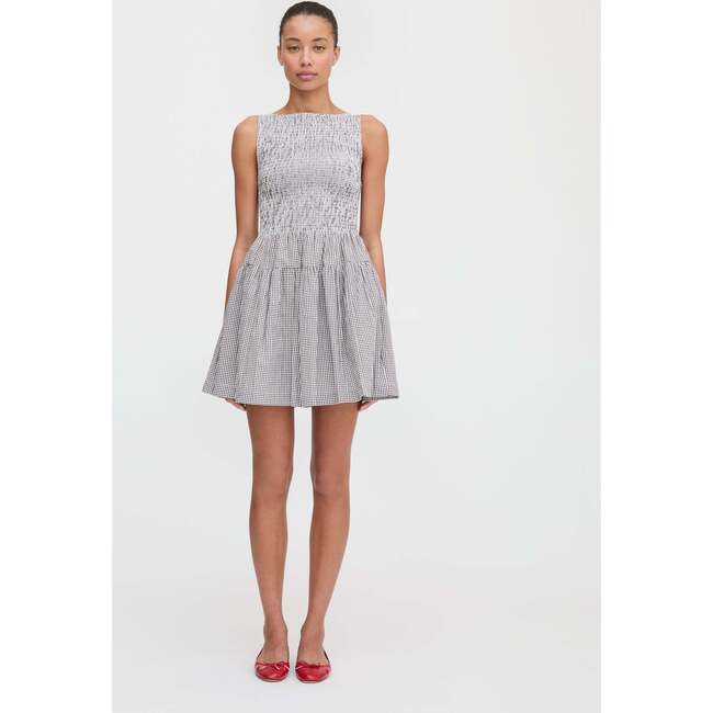 The Cosima Mini Nap Dress, Chocolate Gingham - Dresses - 2