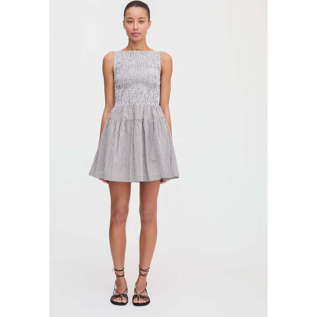 The Cosima Mini Nap Dress, Chocolate Gingham - Dresses - 3