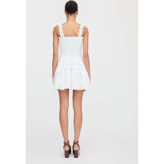 The Azalea Mini Nap Dress, White Trellis Broderie - Dresses - 4