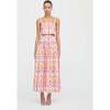The Clara Crop Top, Pink Floral Block Stripe - Tank Tops - 5