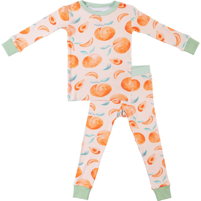 Toddler/Kids Bamboo Pajamas , Fresh Peach