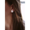 Women's Primrose Peacock Pearl Blacklip Shell Flower Stud Earrings, Gold - Earrings - 3