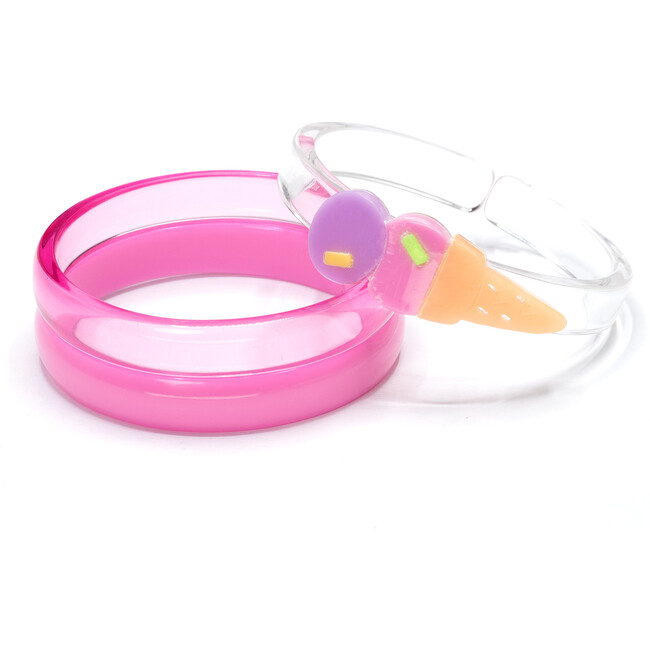 Ice Cream Double Scoop Pink Purple Bangles