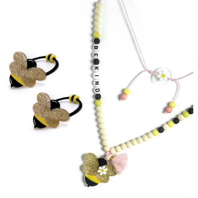 Bee Kind Ponytail & Necklace - Mixed Accessories Set - 1