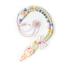 Ice Cream Double Scoop Pink Yellow Necklace - Hair Accessories - 2
