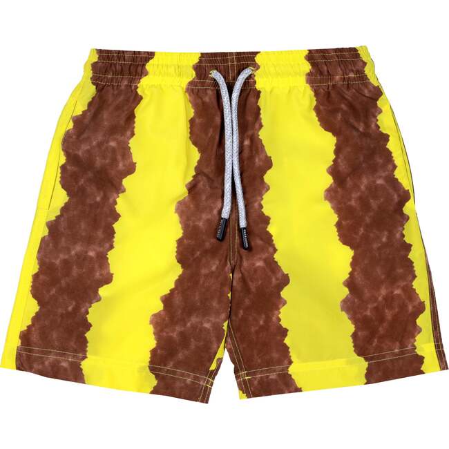 Kids' Stripe Quick-Dry Swim Trunks