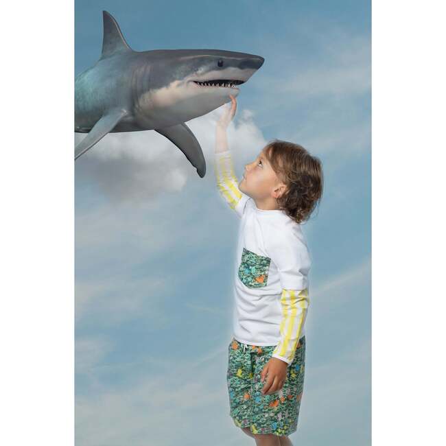 Kids' Camouflage Print Long Quick-Dry Swim Trunks - Swim Trunks - 2