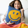 Smiley, Blue/Yellow - Decorative Pillows - 2