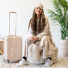 Leopard print, Linen/natural mel - Blankets - 2