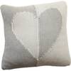 Hearts Dual, Silver - Decorative Pillows - 1 - thumbnail