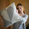 Hearts Dual, Grey - Decorative Pillows - 2