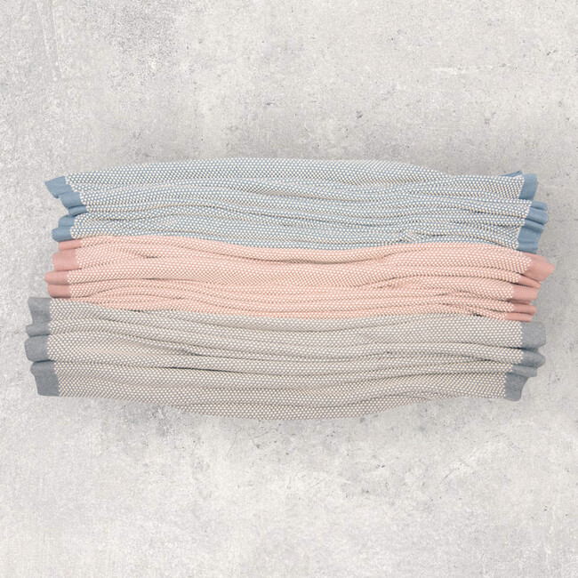 Elegant, Pale Pink/Natural - Blankets - 2