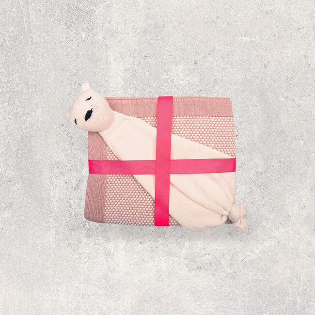 Elegant, Pale Pink/Natural - Blankets - 3