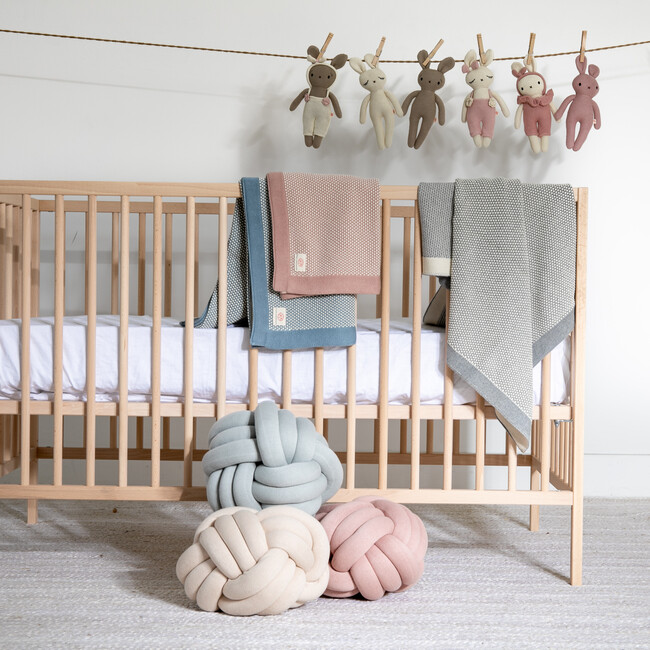 Elegant, Pale Pink/Natural - Blankets - 5