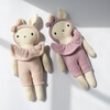 Bunny Head Band Jumpsuit, Dull Rose - Dolls - 3