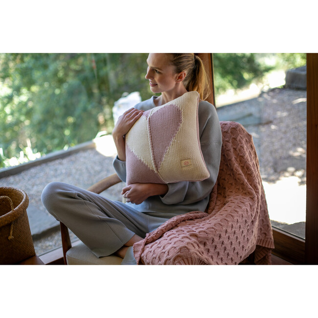 Hearts Dual, Pale pink - Decorative Pillows - 5